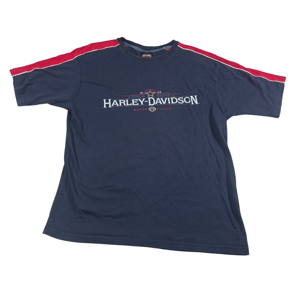 Vintage Harley Davidson 2003 American Tradition Motor Cycles T Shirt Large